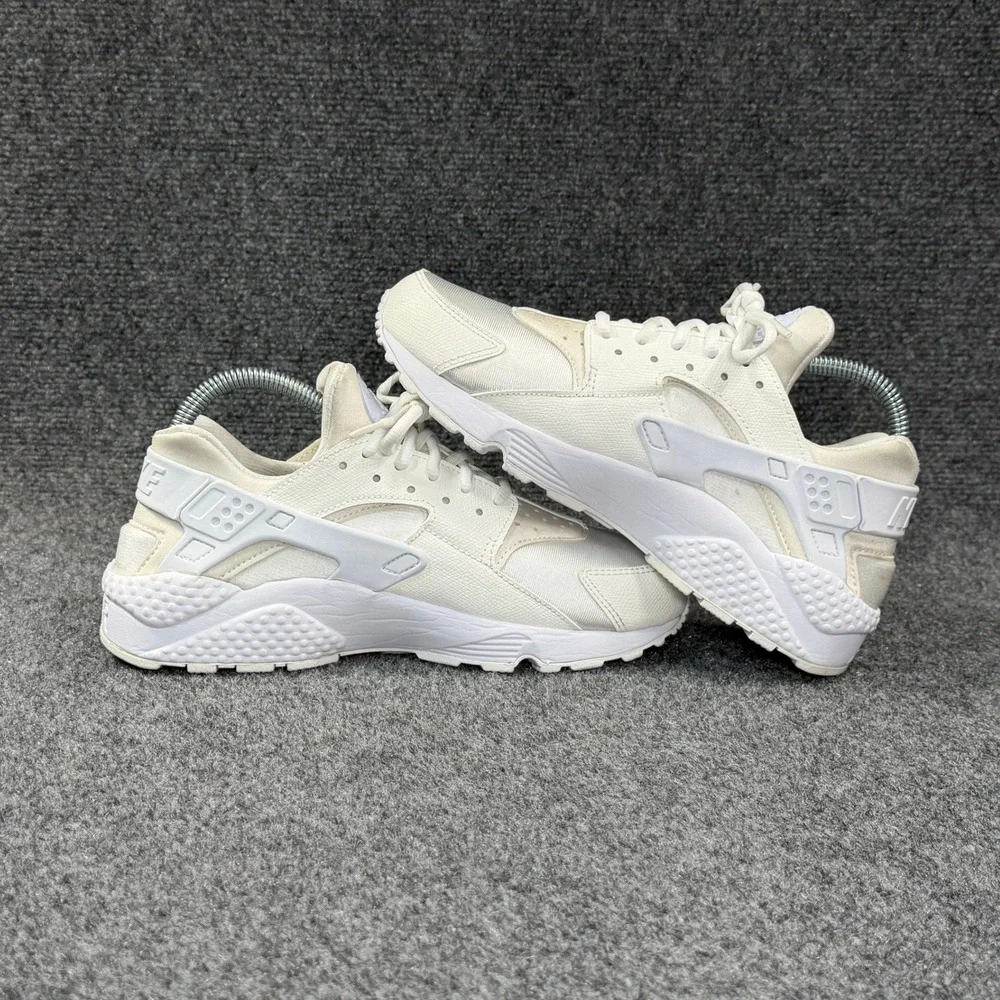 Nike Air Huarache Run Shoes Women's 8.5 White Athletic Retro‎ Running Sneakers